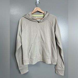 Xersion tan‎ 1/4 zip hoodie  sporty athletic athleisure gym workout